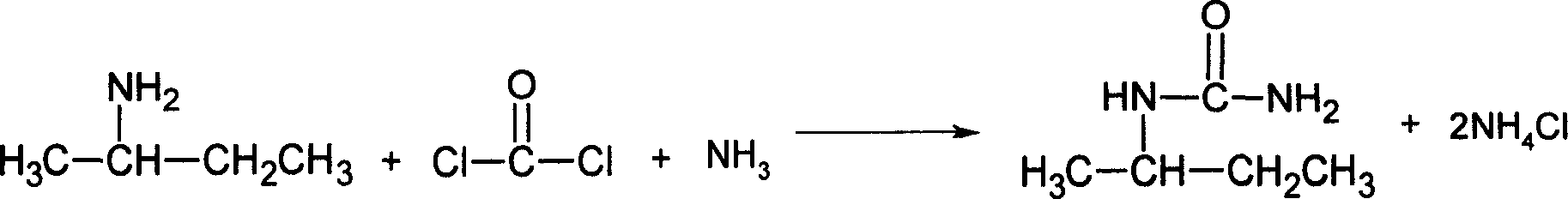 Method for synthesizing sec-butyl urea