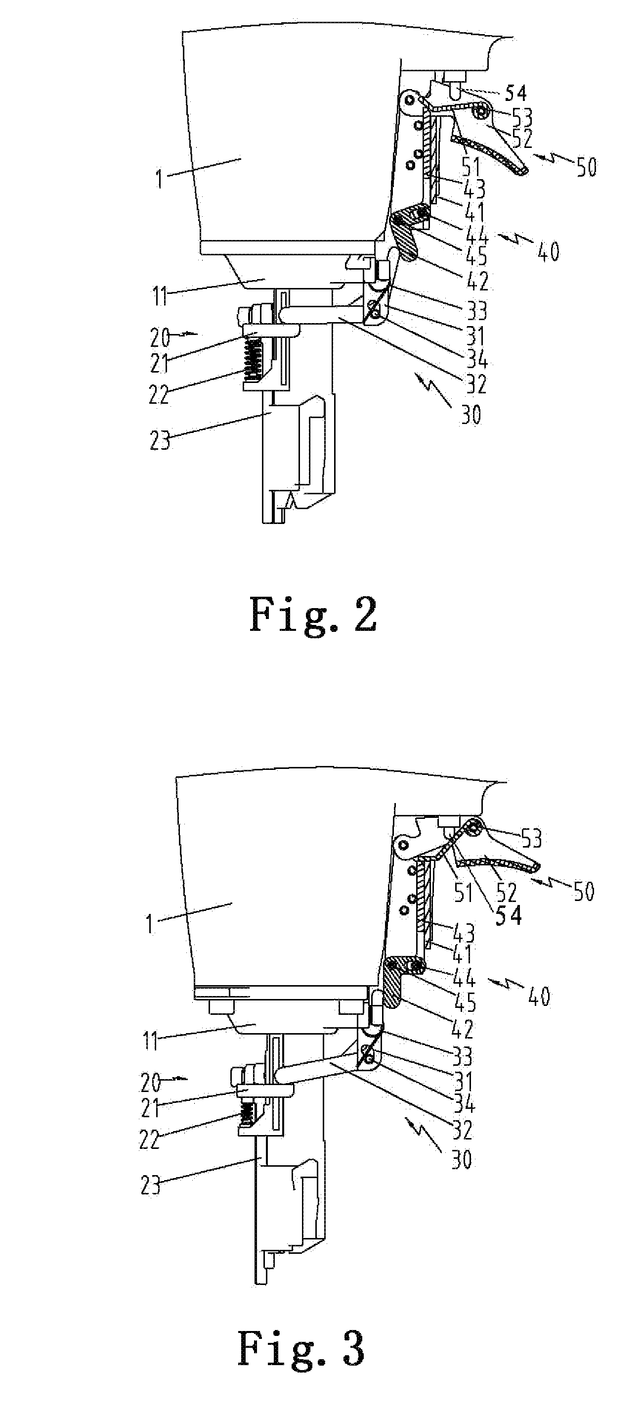 Nailing Gun Trigger Safety Device and Nailing Gun Provided with the Same