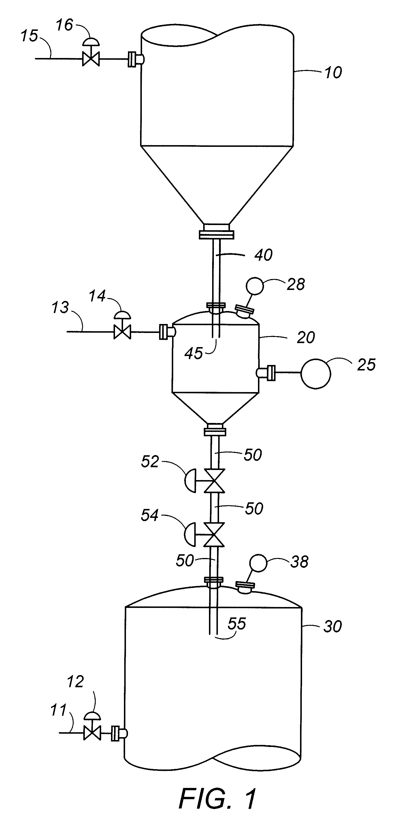 Apparatus for transferring particles