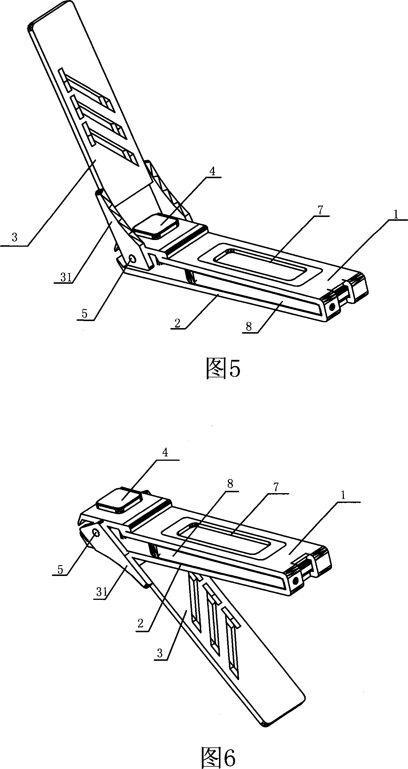 Clamping strap upward and downward turning over nail nipper