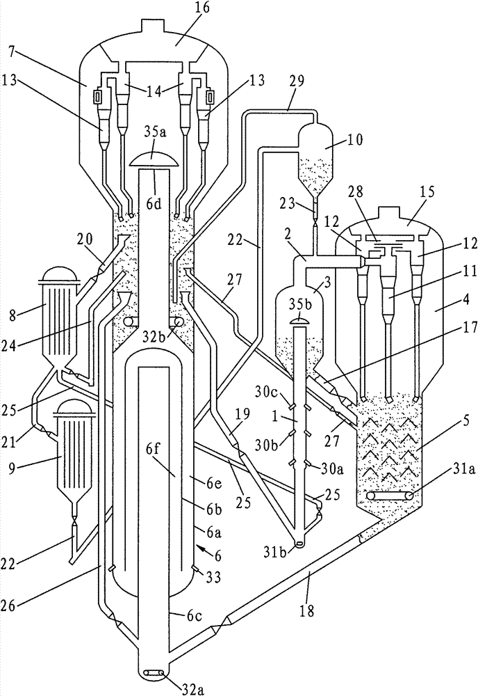 A fluid catalytic cracking unit