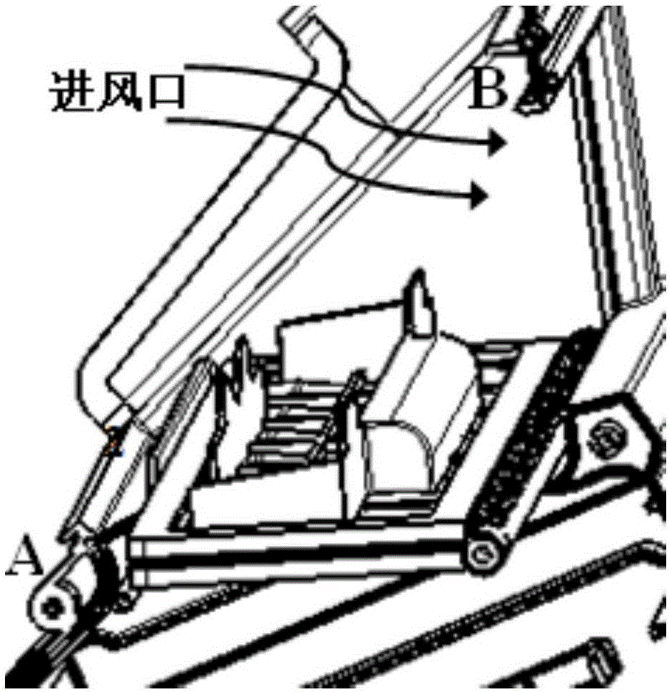 Automobile air conditioner HVAC air guide plate