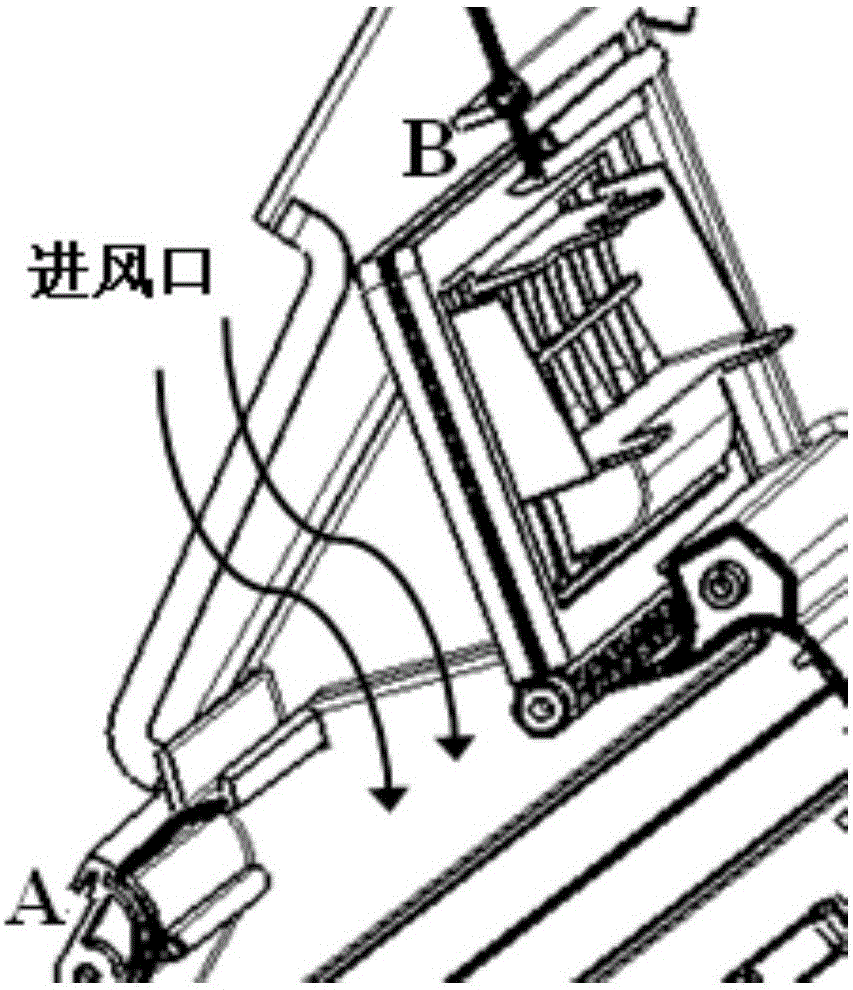 Automobile air conditioner HVAC air guide plate