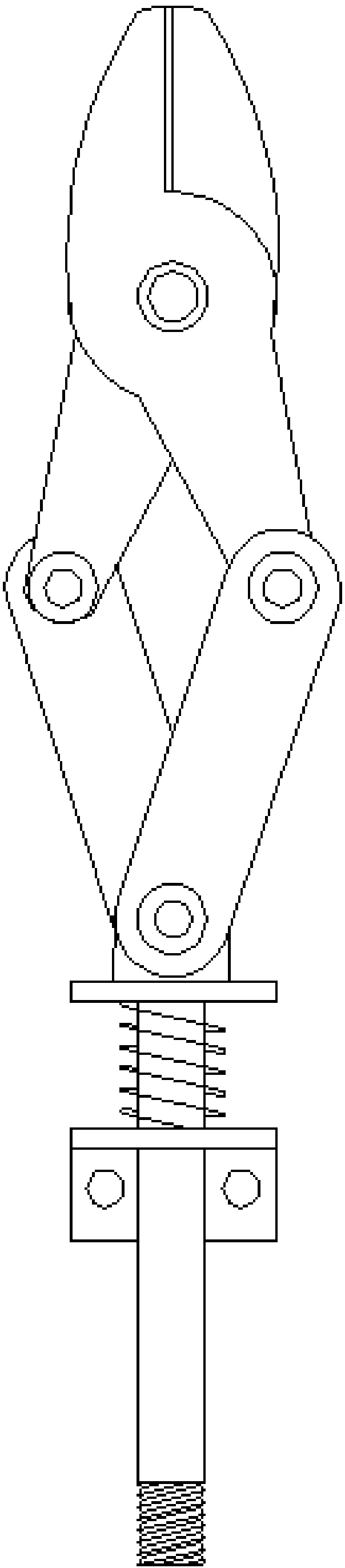 Scissors for automatic shearing device