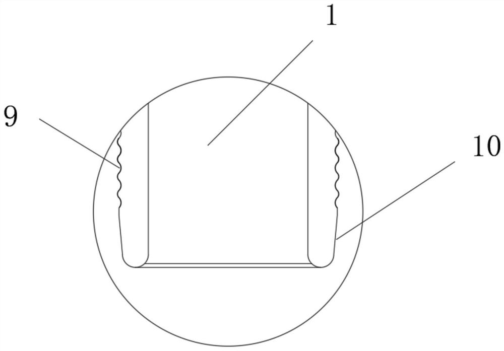 Material suction channel of split type vacuum material suction machine