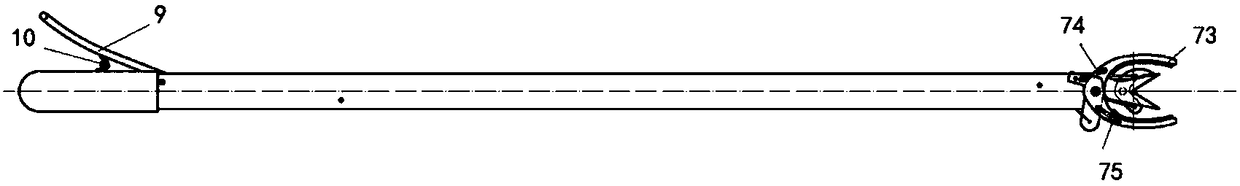 Forceps holder type fruit picking device