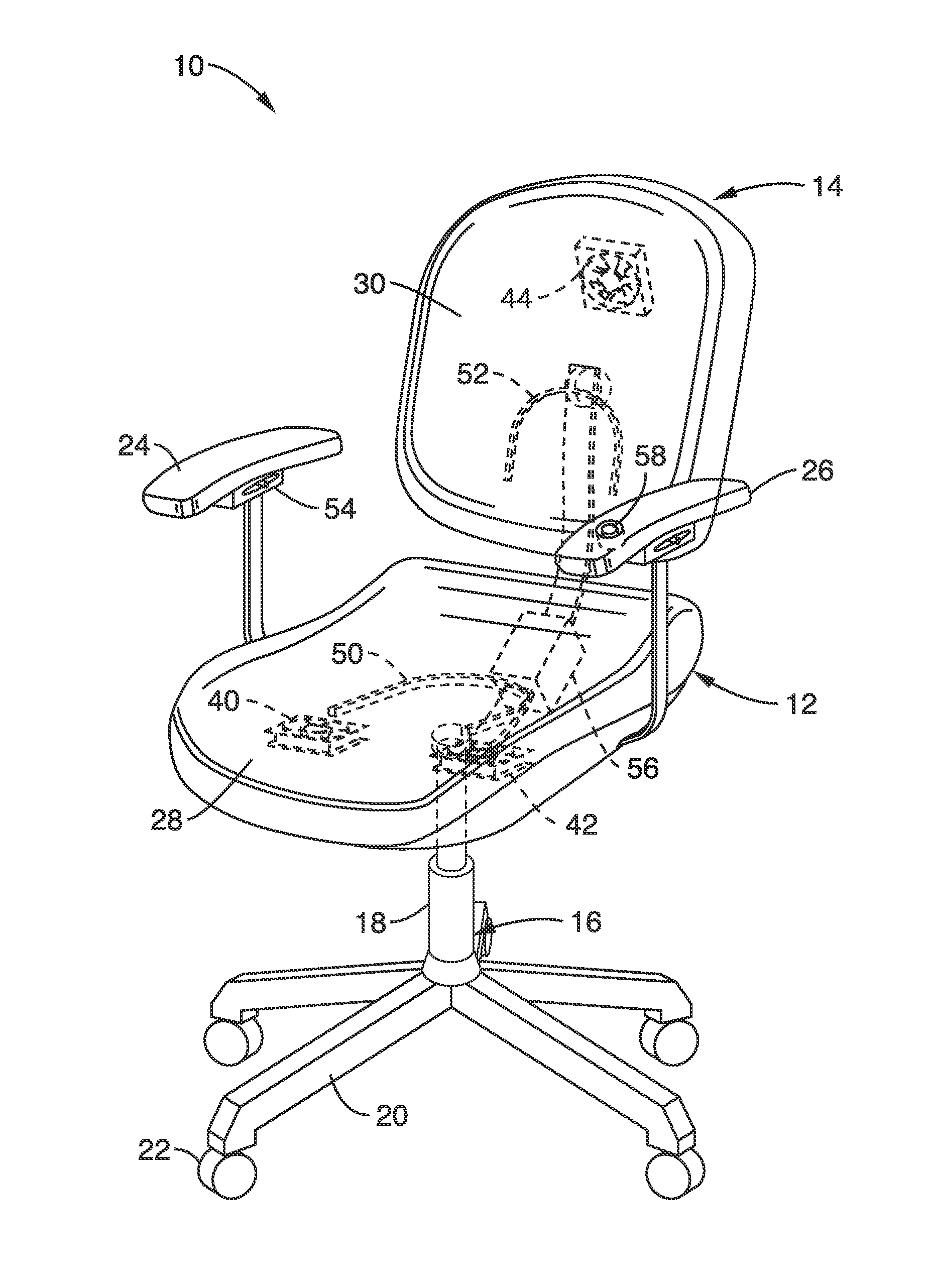 Heated and cooled chair apparatus