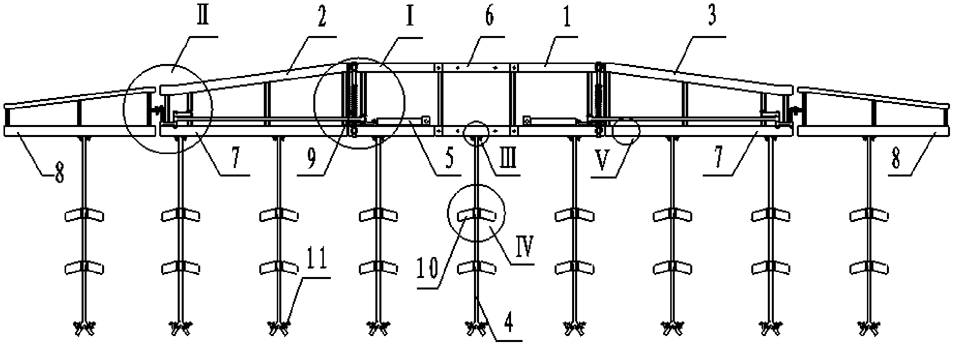 Self-propelled pesticide spraying machine suspender spraying device