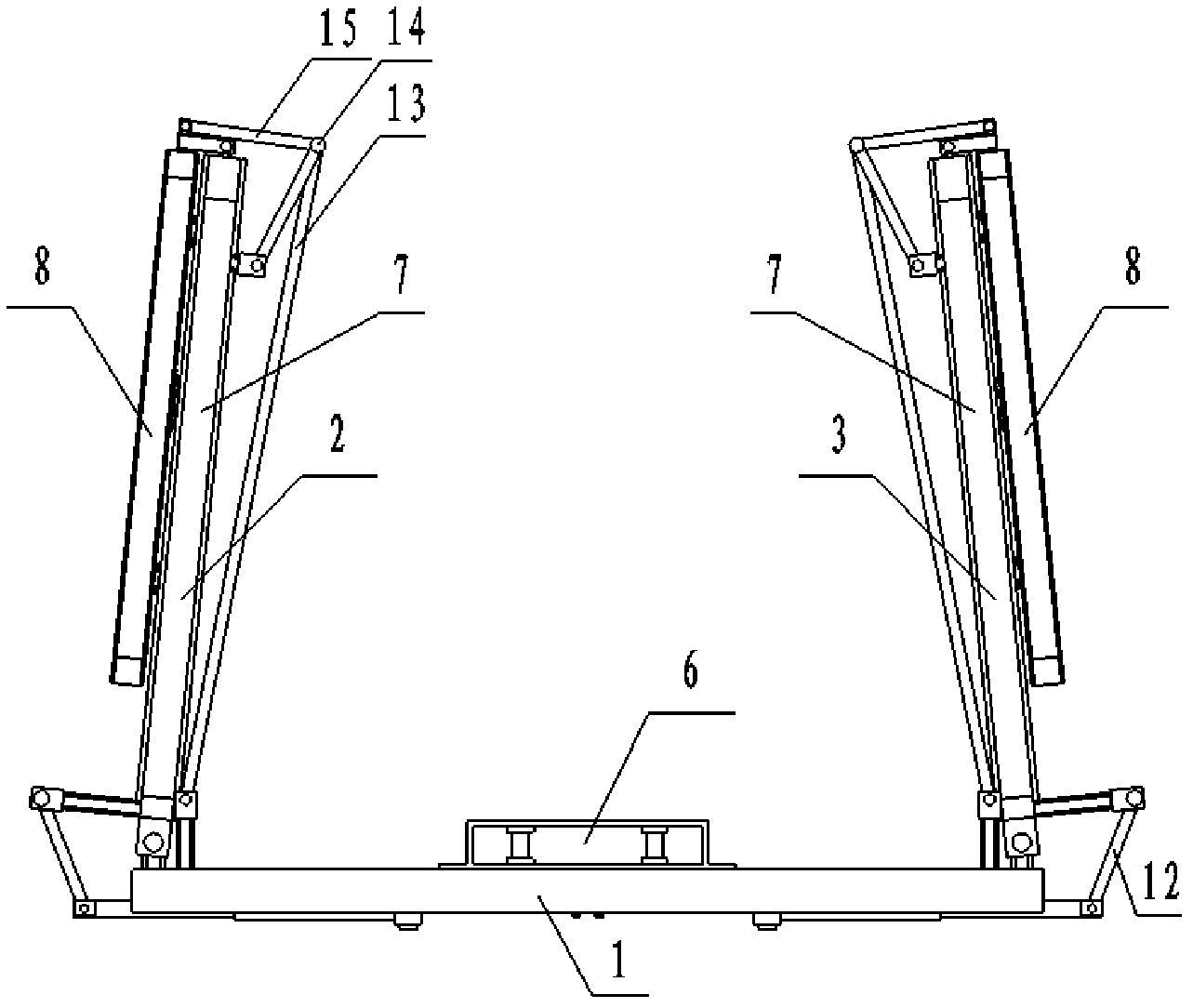 Self-propelled pesticide spraying machine suspender spraying device