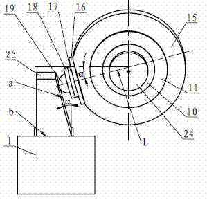 Displacement analog loading device of form grinding wheel gear grinding machine and method for detecting rigidity distribution