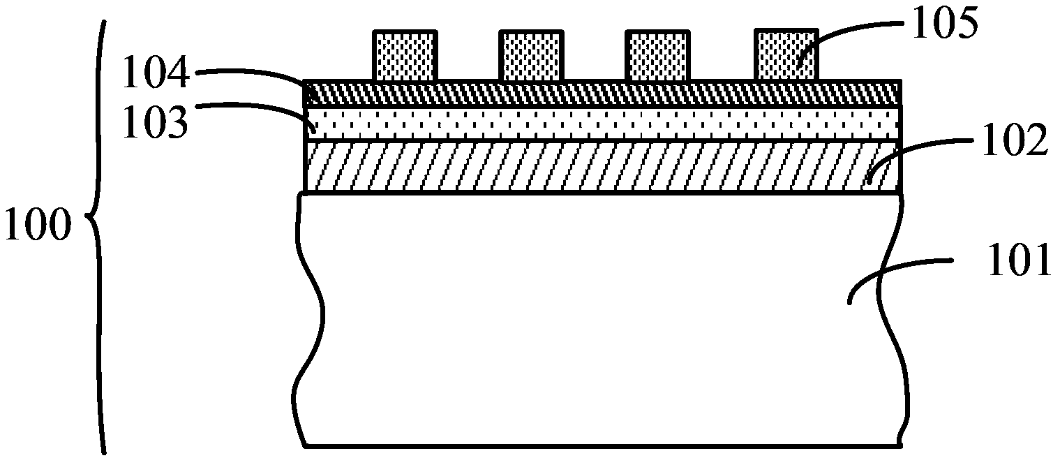 Spacing layer double-exposure etching method