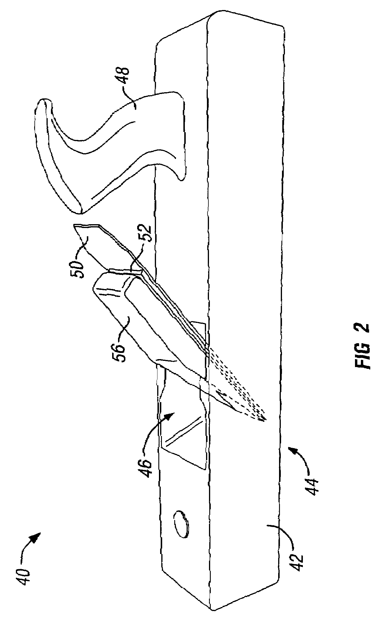 Hand plane with reverse angle frog