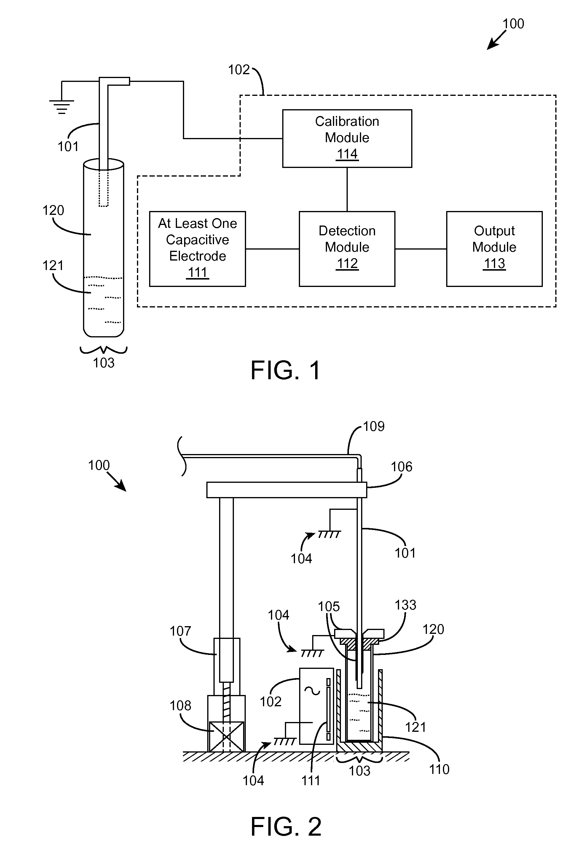 Devices and Systems for Liquid Level Detection in Hematology Instruments, and Methods Related Thereto