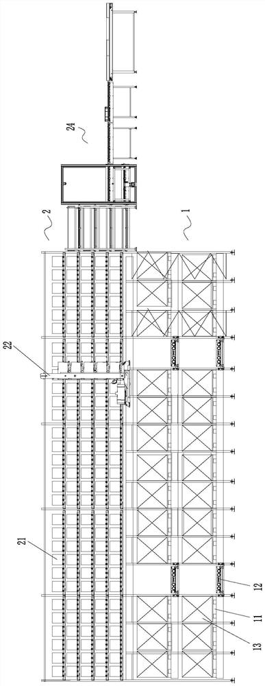 Three-dimensional warehousing system and goods carrying method thereof