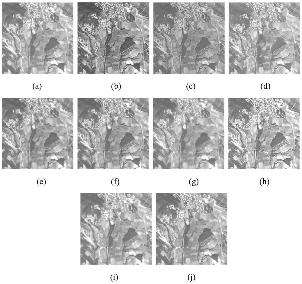 Pan-sharing method based on shear wave transformation