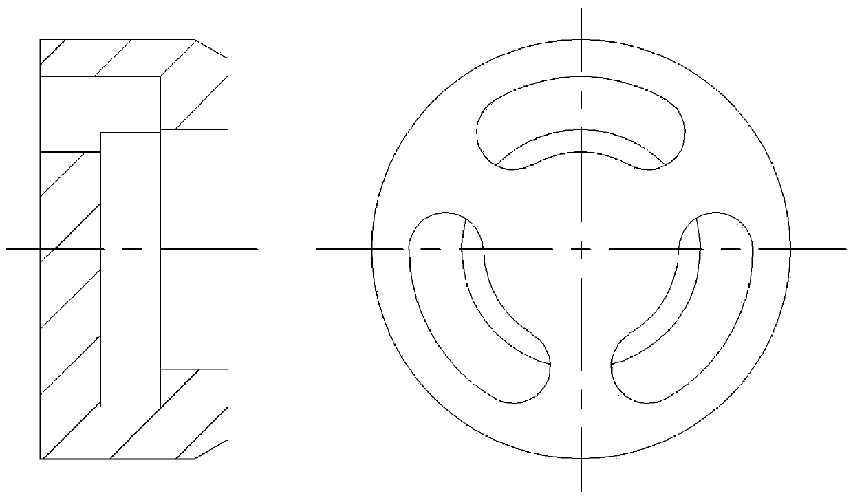 Single-seat angle valve with special structure