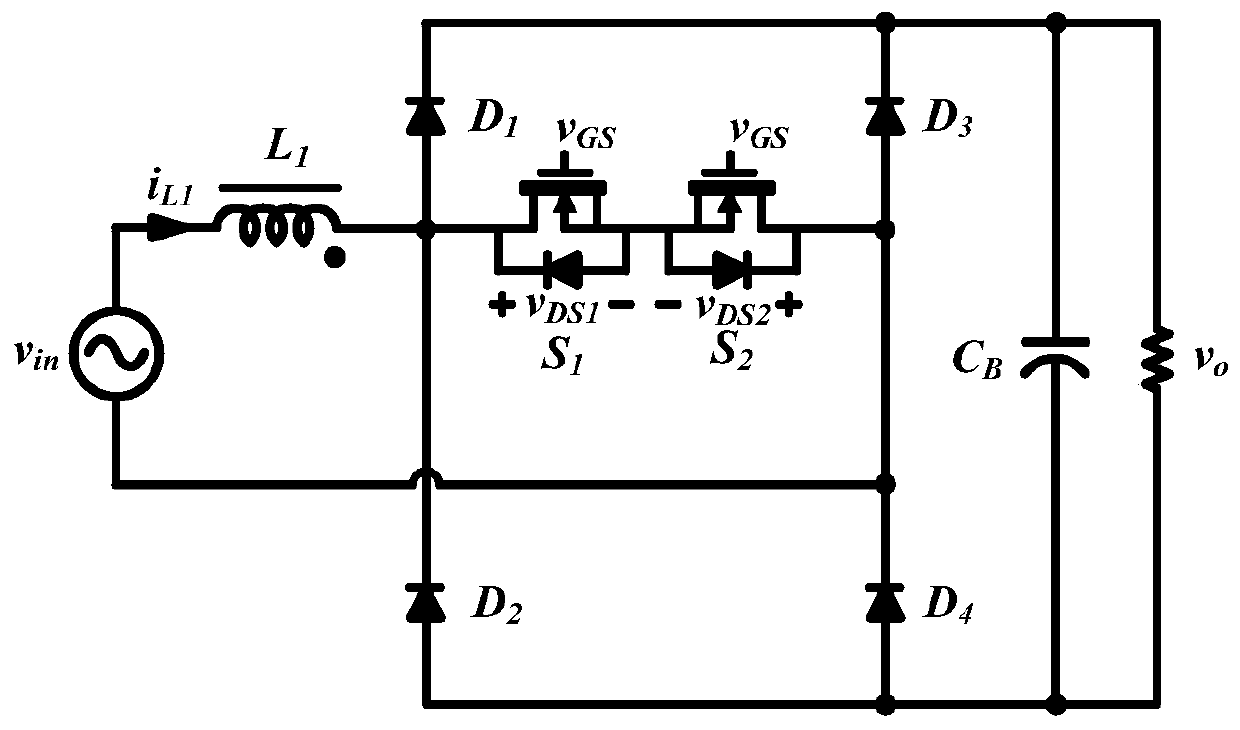 Inductive current zero-crossing detection method of bridgeless power factor correction circuit