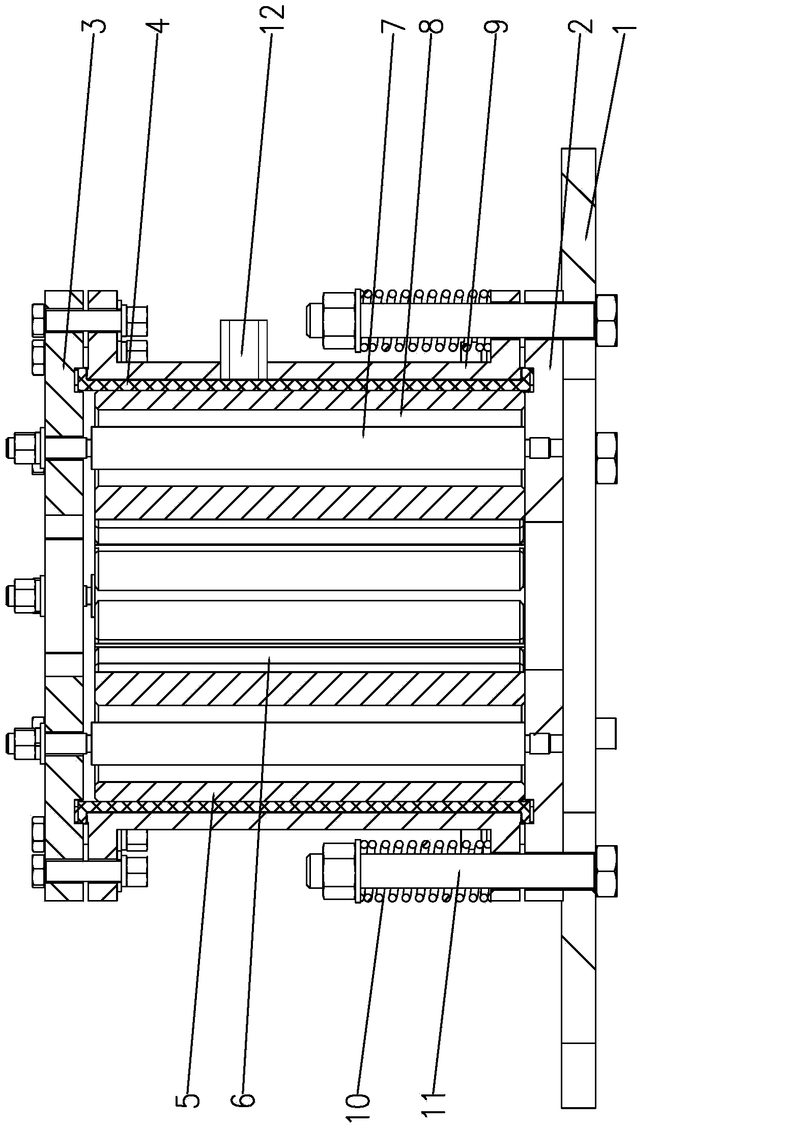 Piston rod brake device