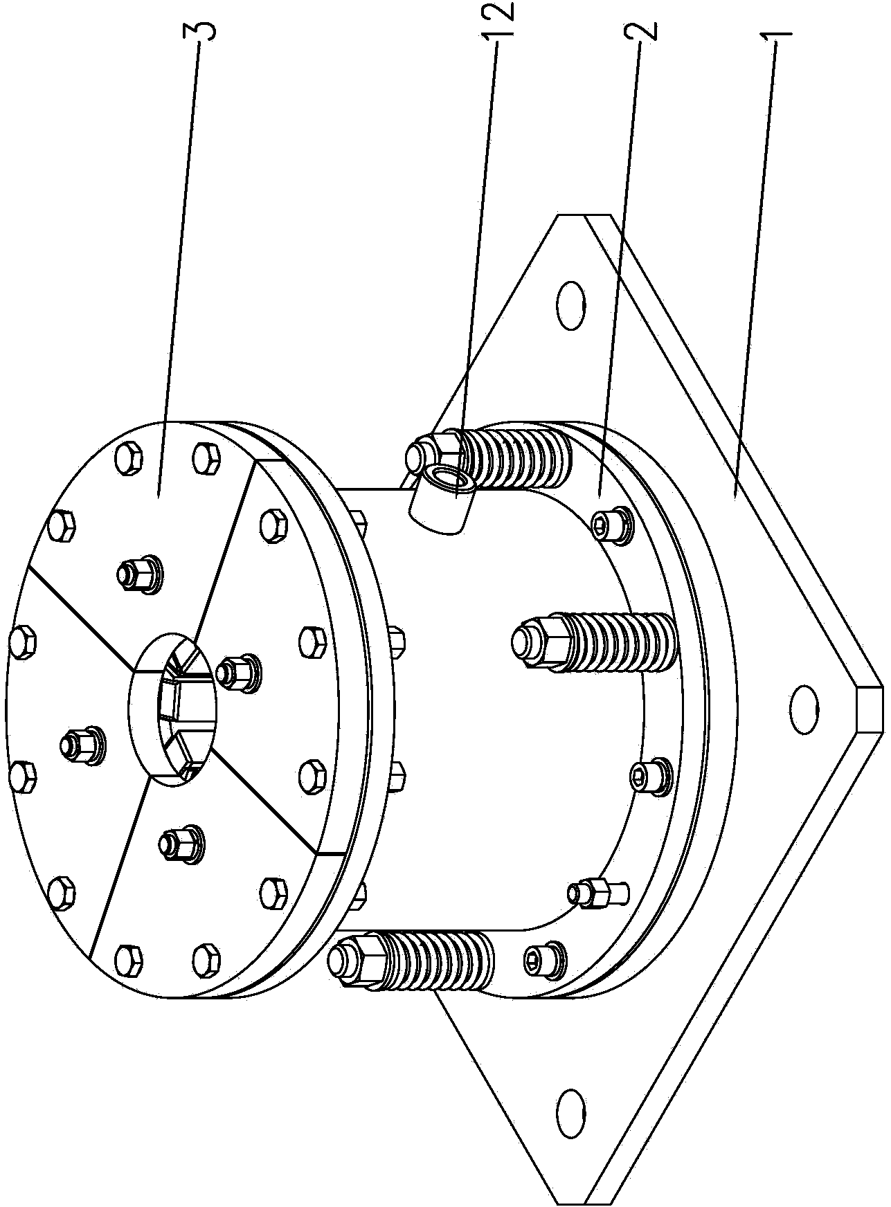 Piston rod brake device