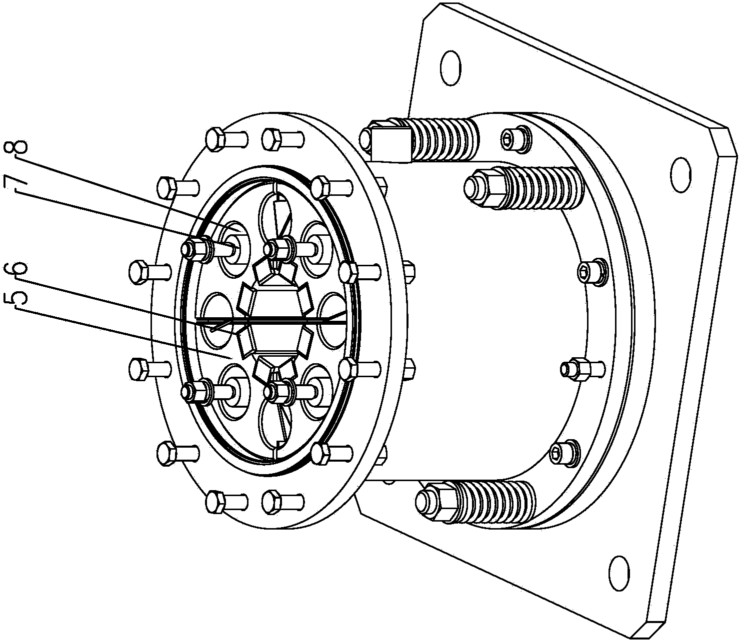 Piston rod brake device