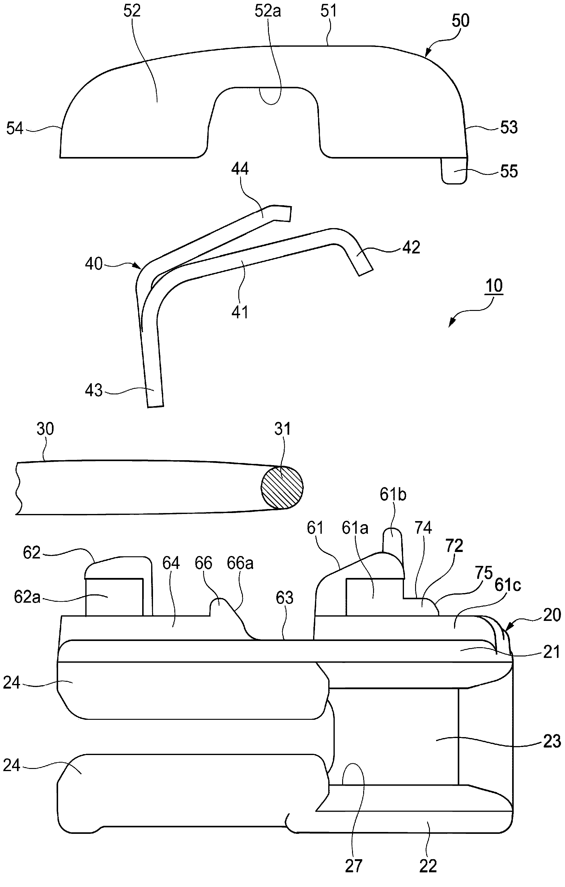 Slider for slide fastener