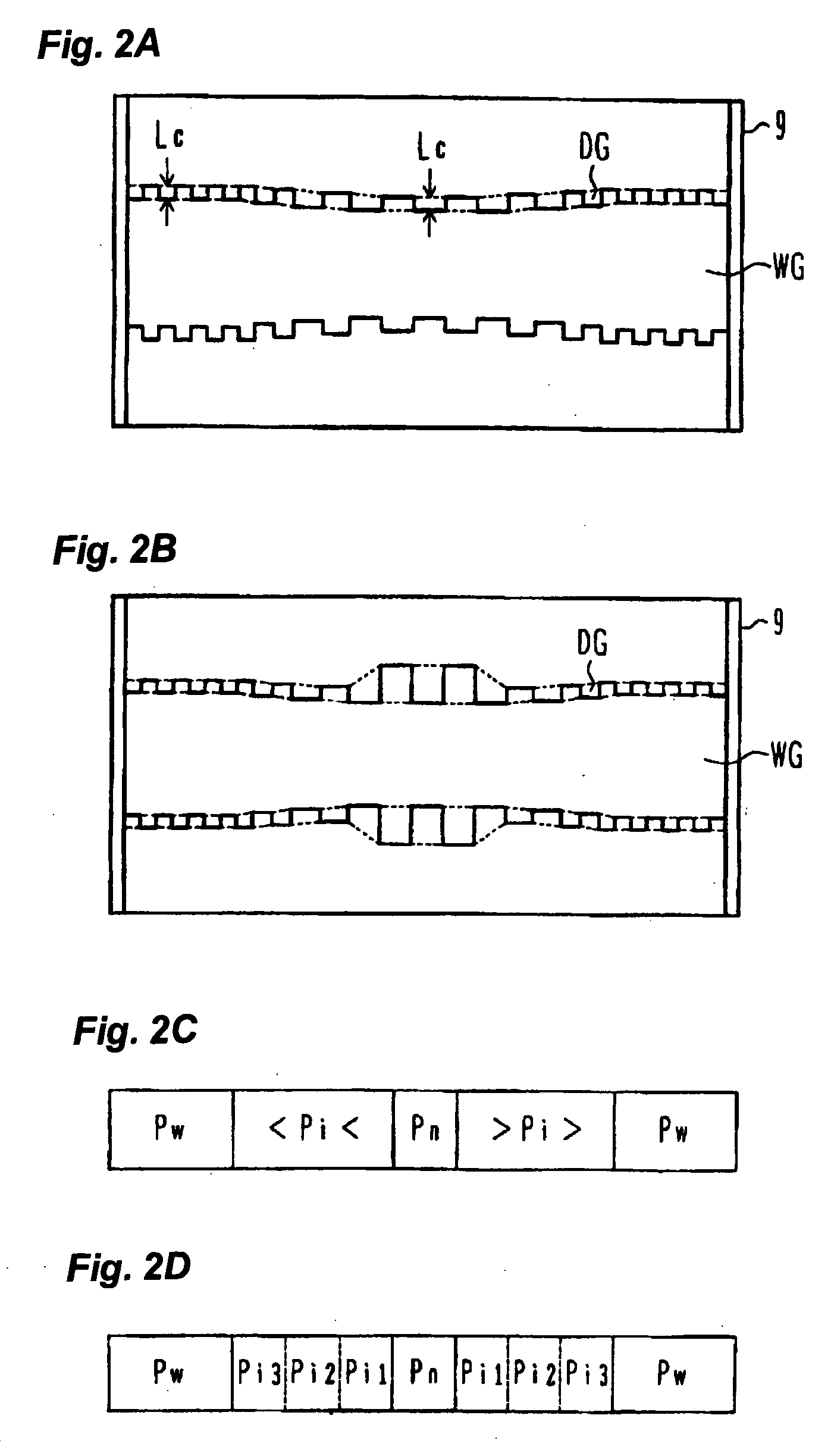 Optical semiconductor device having diffraction grating