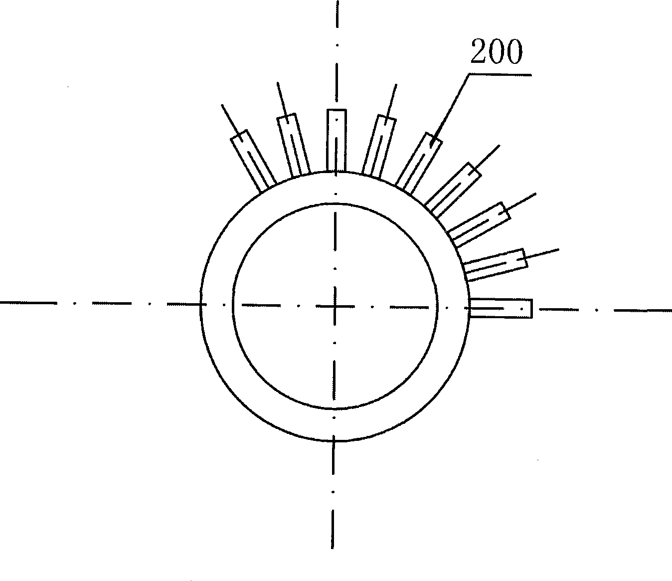 Manufacture method of multiple straight fin heat exchange tube