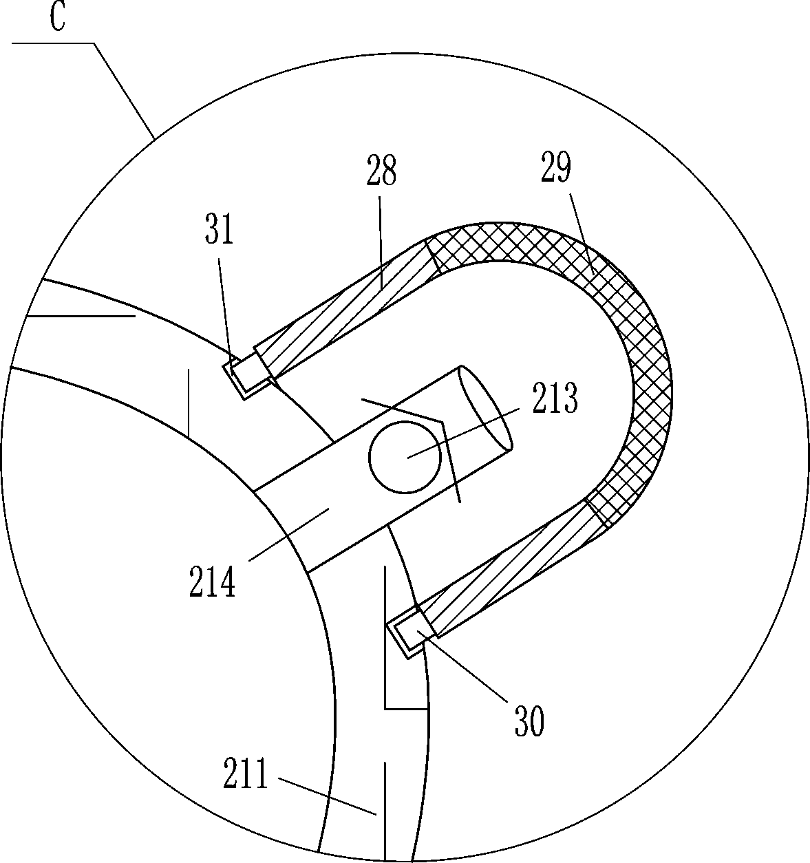 Tonsil inflammation medicine application device