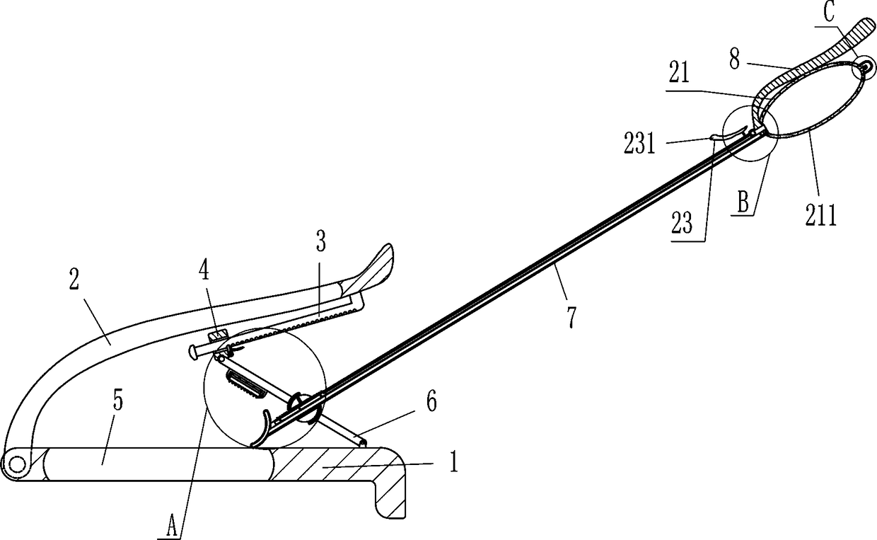 Tonsil inflammation medicine application device