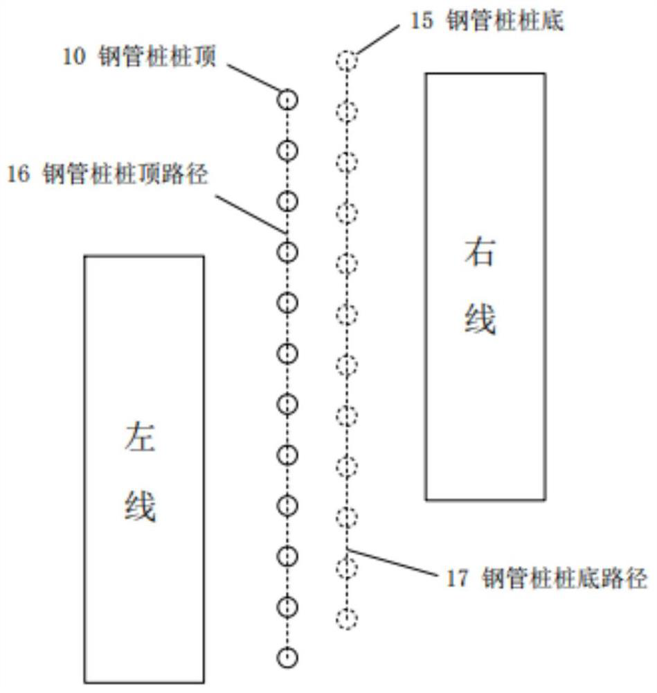 High and steep soil slope underneath pass parallel tunnel bias pressure treatment method and rapid measurement device