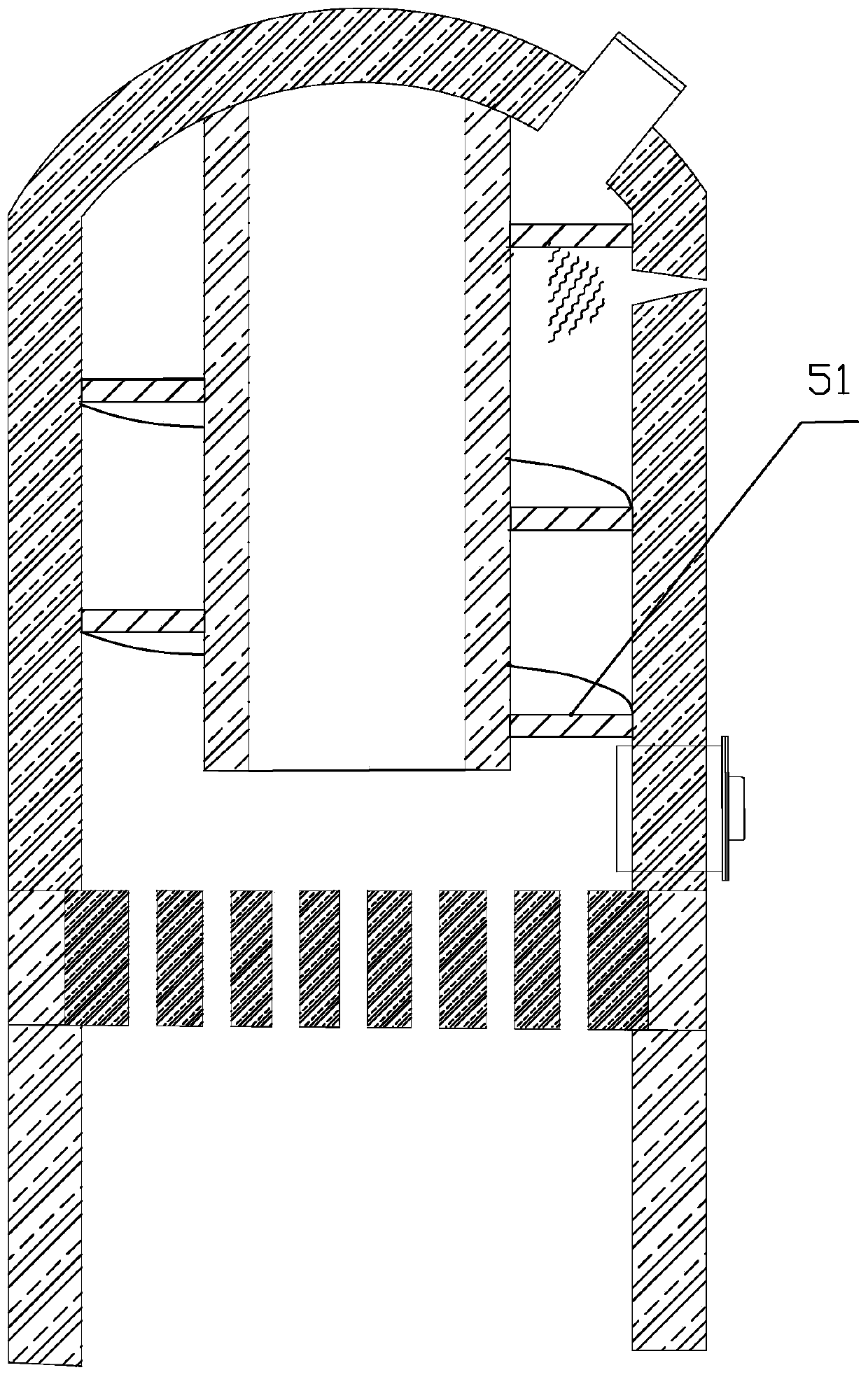 Garbage incinerator with furnace sealing combustion function