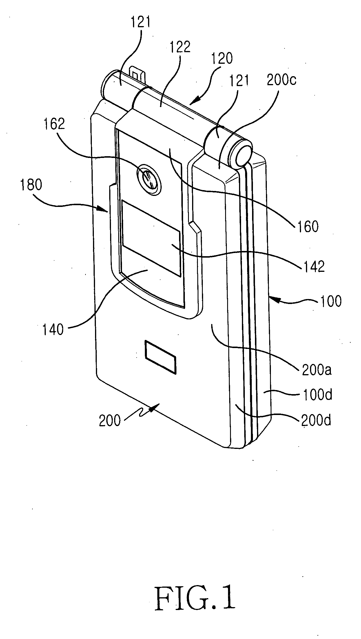 Portable digital communication apparatus having sliding/rotational hinge means