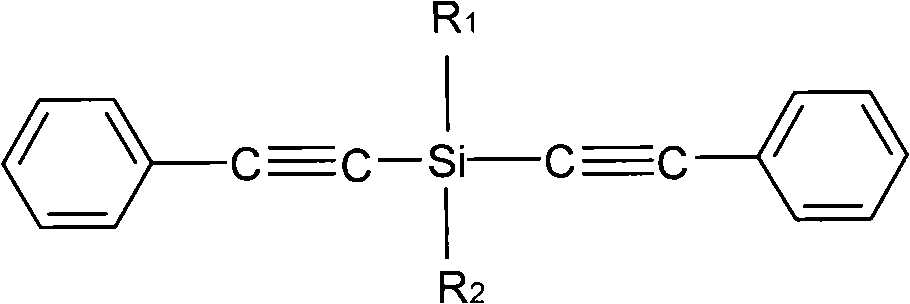 Cyanate resin modified by phenylacetylene base silane resin and preparation method thereof