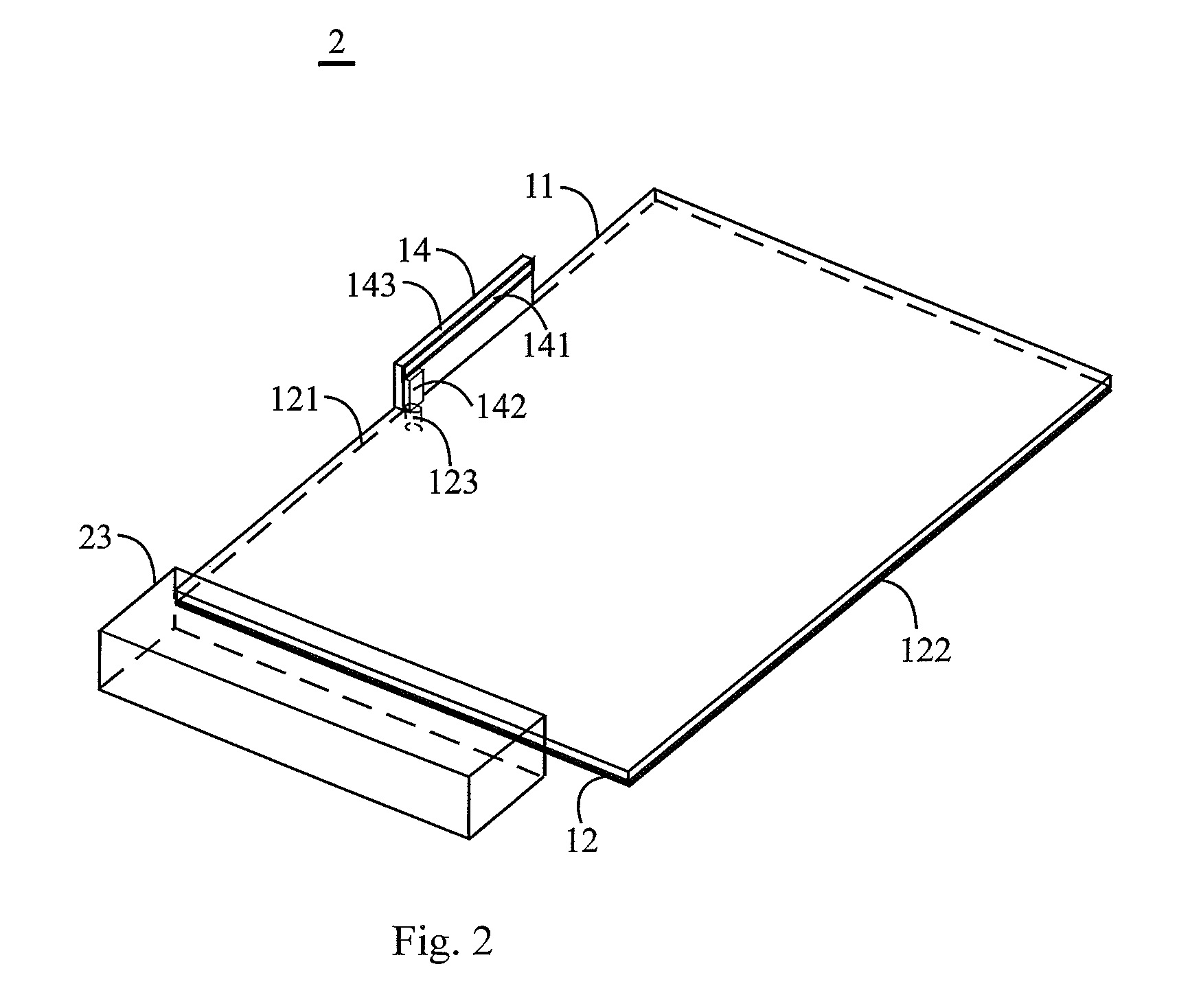 Mobile communication device with low near-field radiation and related antenna structure