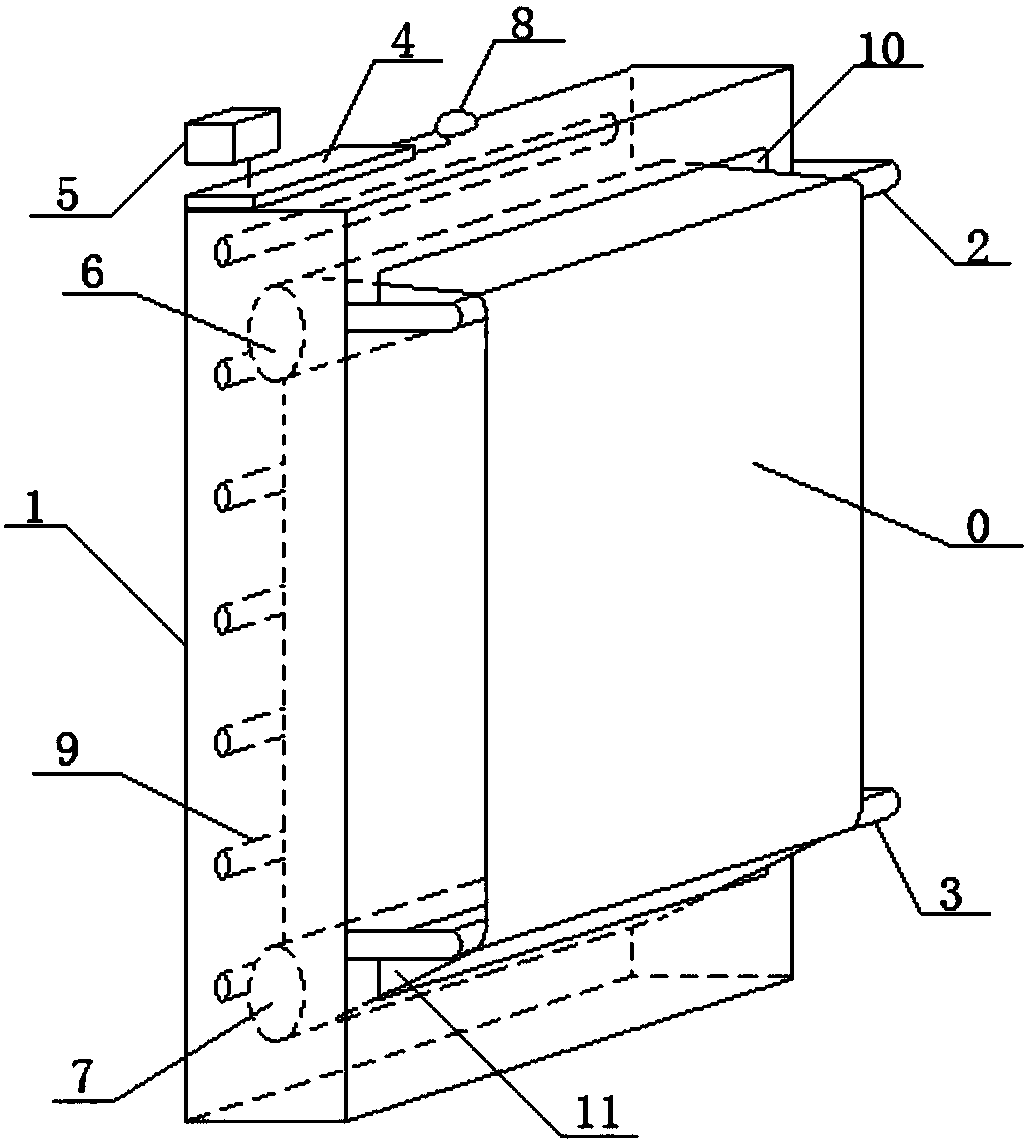 An intelligent hand towel hanging device