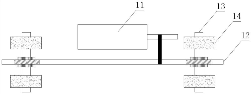 Storage yard single-machine large-arm laser scanner assembly structure