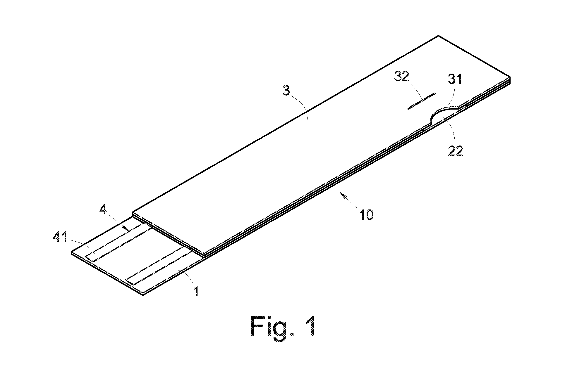 Test strip structure