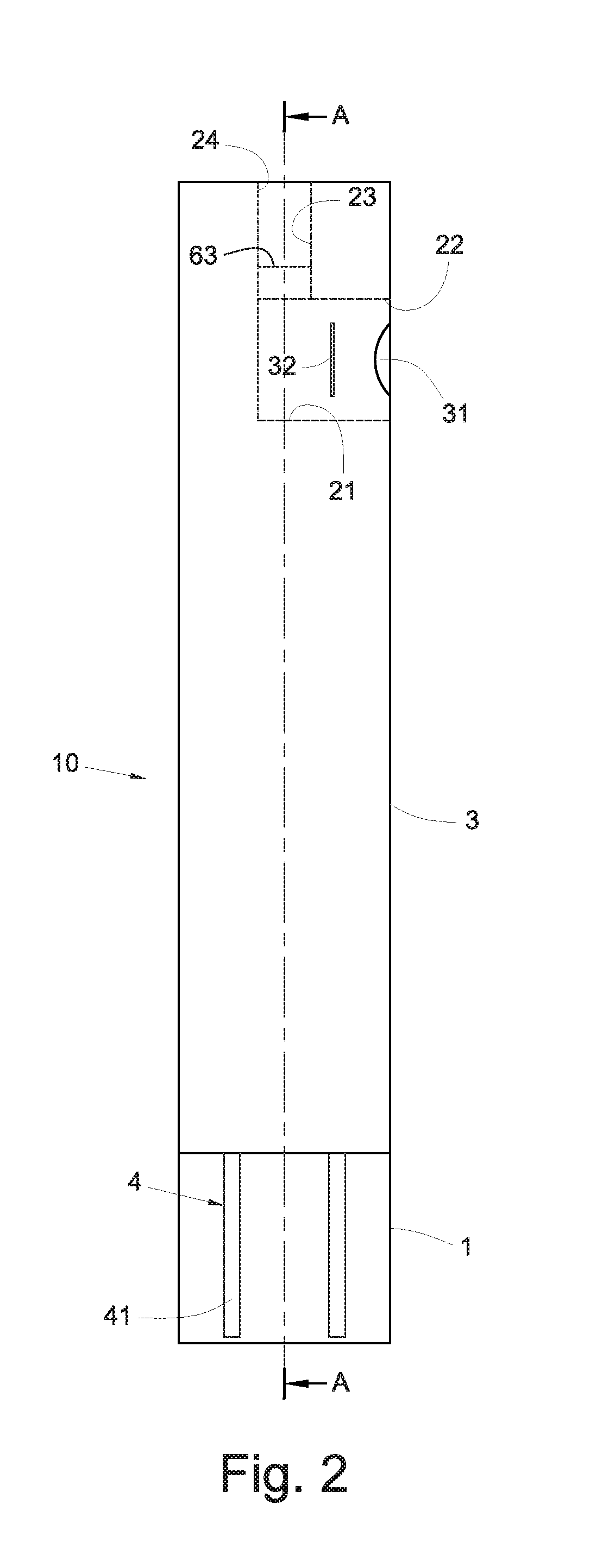 Test strip structure