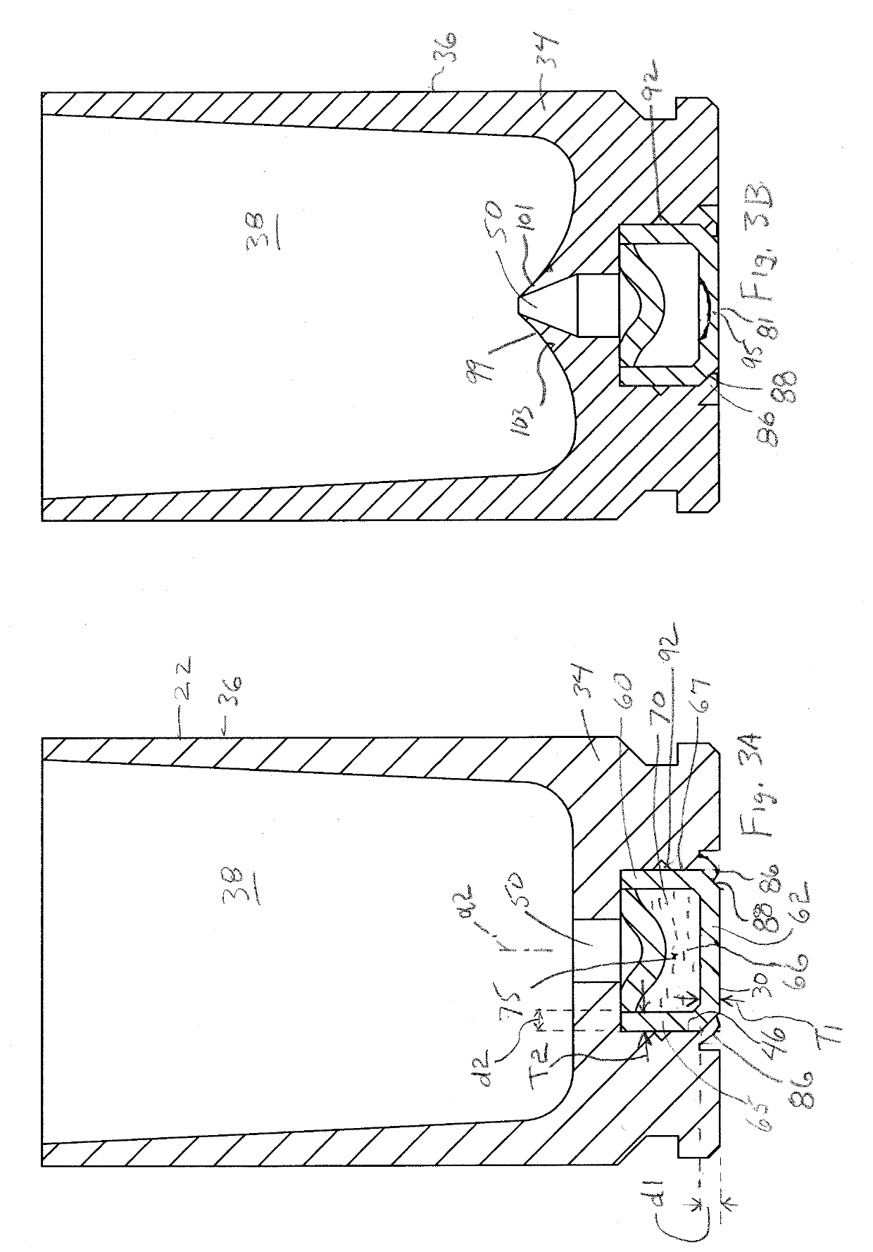 High pressure rifle cartridge with primer