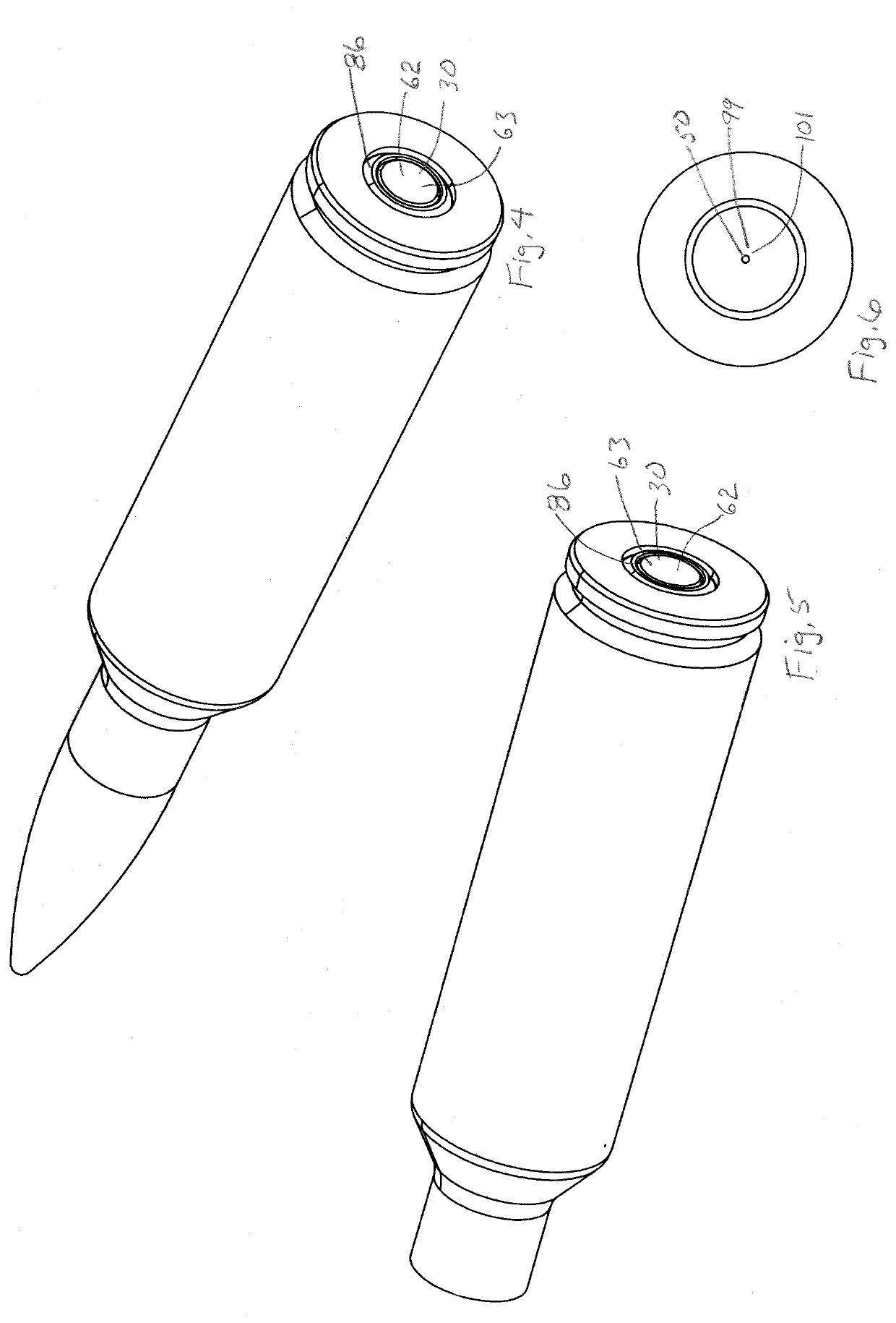 High pressure rifle cartridge with primer