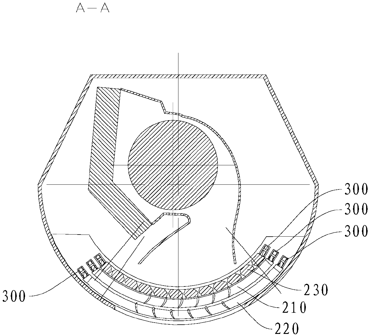 Magnetically-driven multi-layer air guide structure and air conditioner