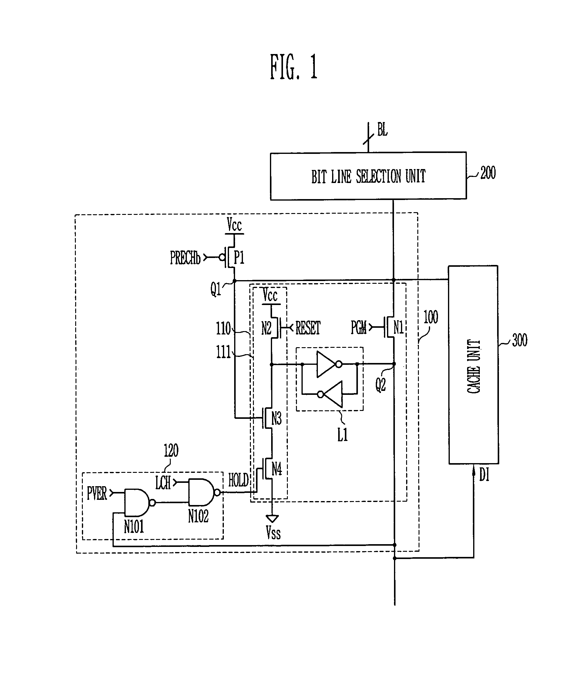 Page buffer for flash memory device