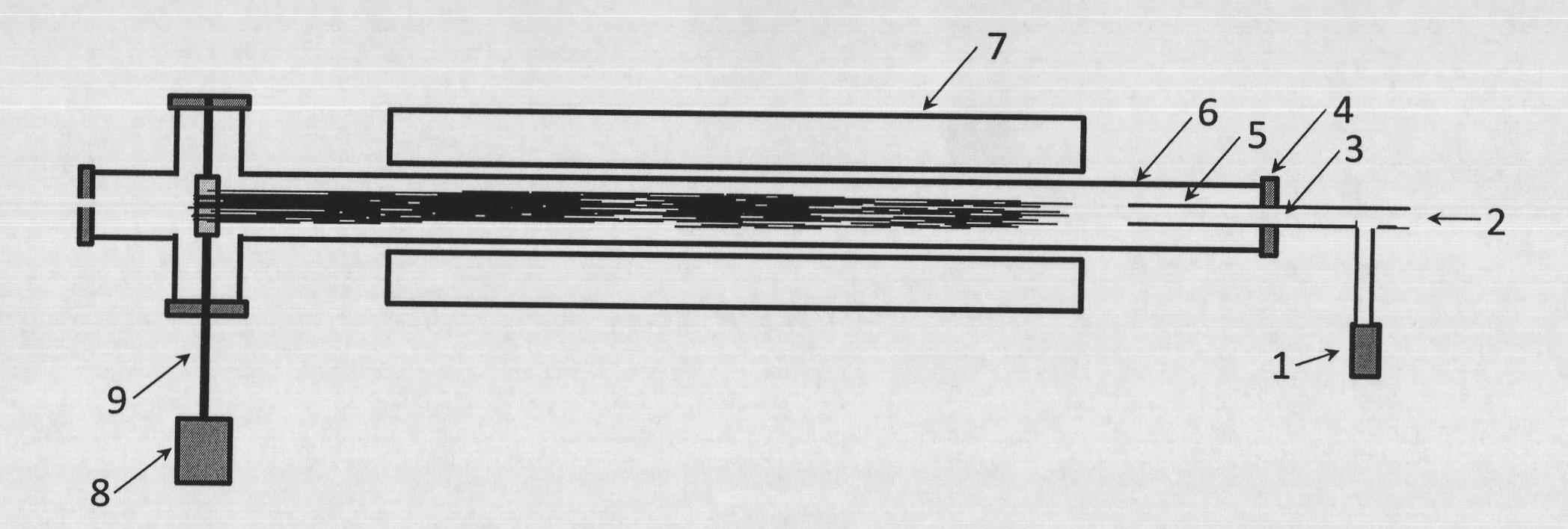 Method for synthesizing continuous carbon nanometer tube film