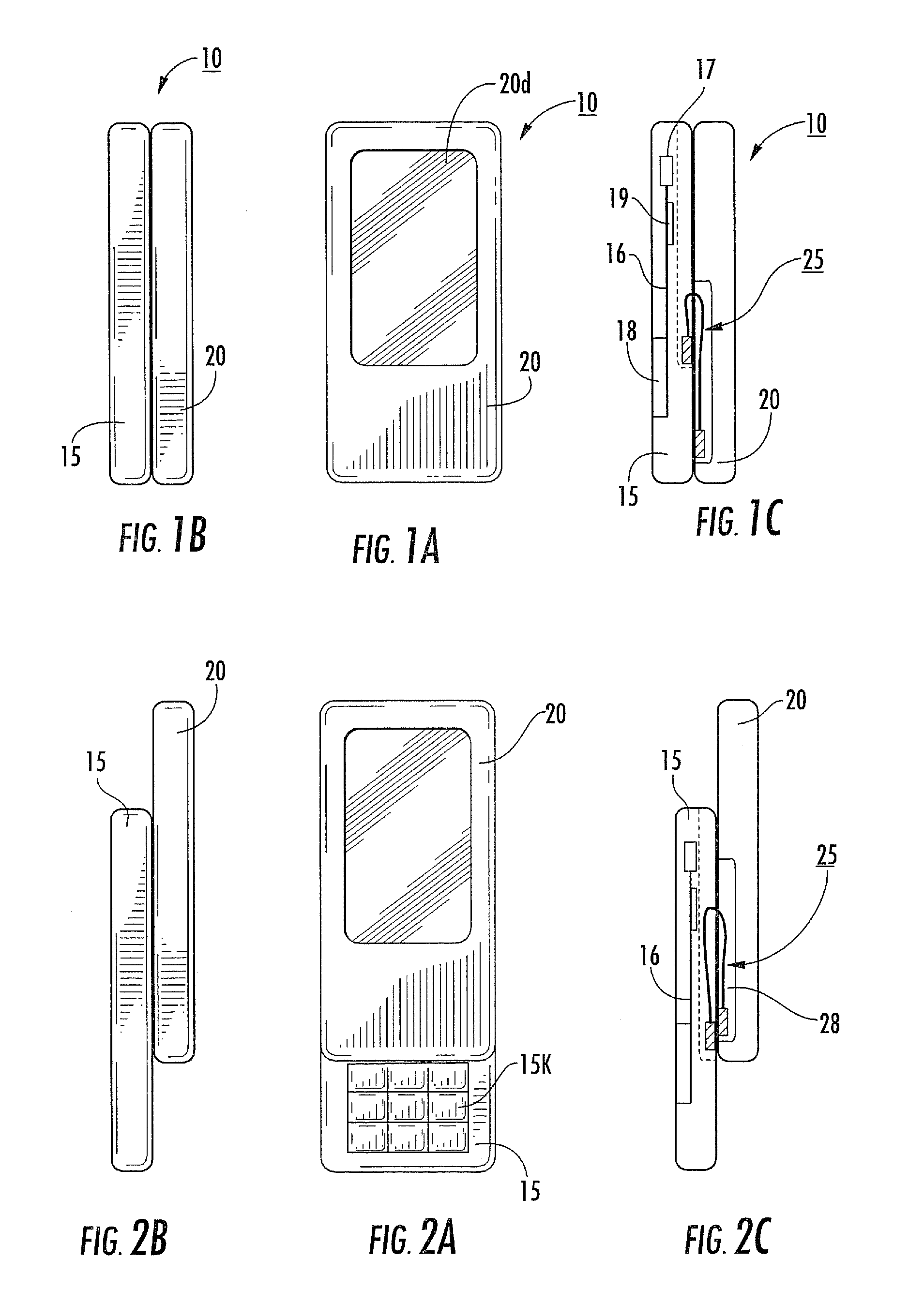 Flexible gaskets for wireless terminals with sliding members