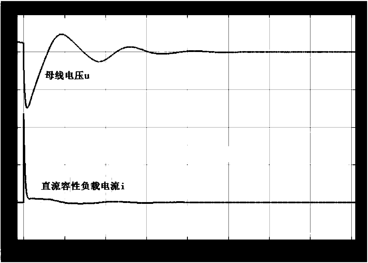 Circuit for suppressing impact of switching of DC capacitive load on DC microgrid