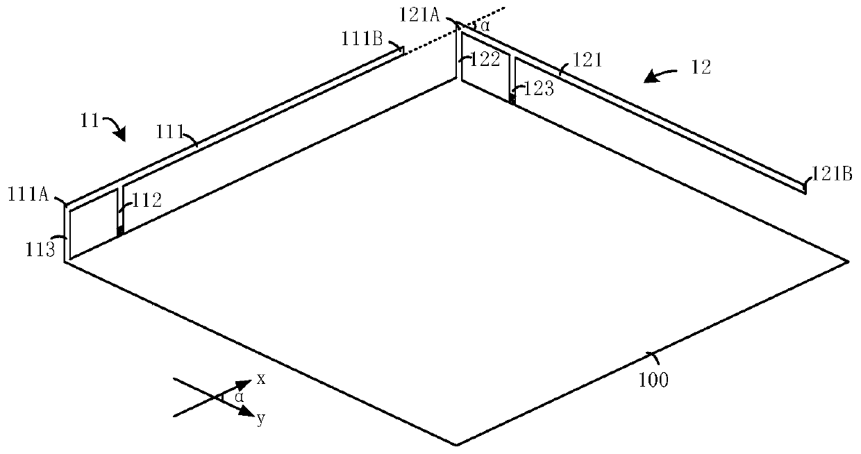 Circularly polarized positioning antenna device and wearable equipment