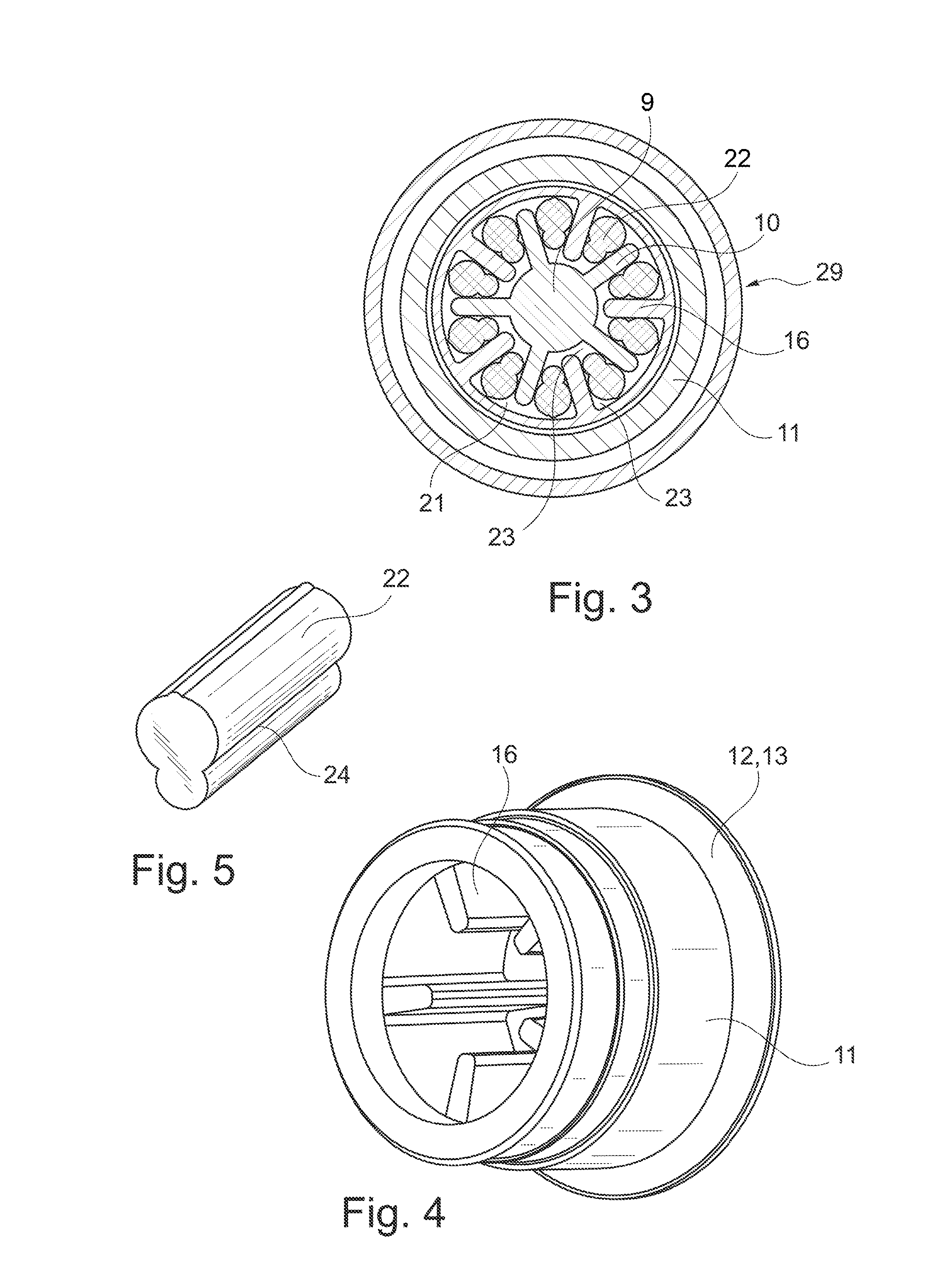 Geared motor for an active roll stabilizer