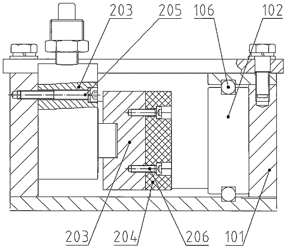 Pre-stressing clamp for laser peening formation of workpiece