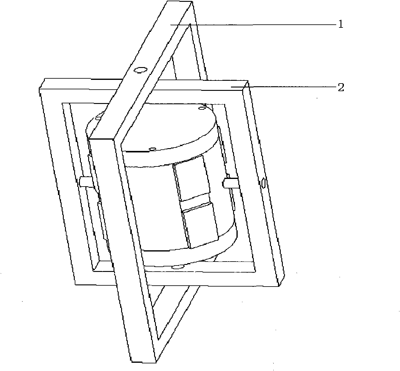 Near-field ultrasound floated-type gyroscope