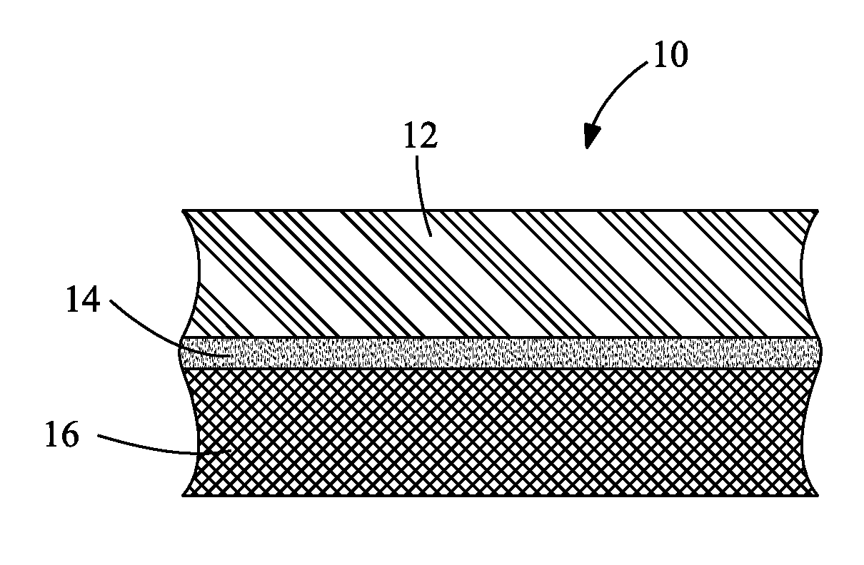 Multi-component filter media with nanofiber attachment